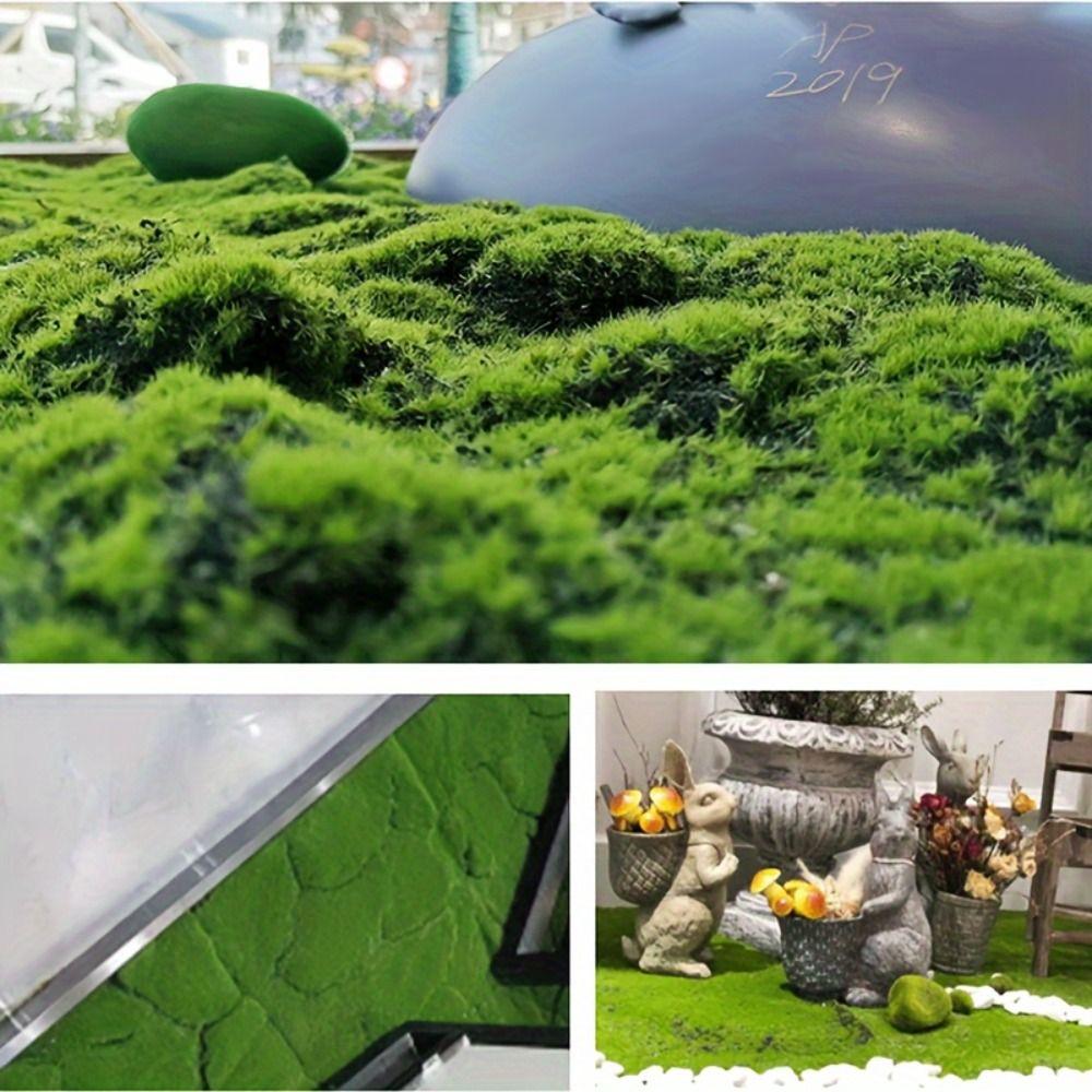 DIY Artificial Moss Carpet Durable Simulation Moss Sheet Fake Moss Grass Turf  Wall