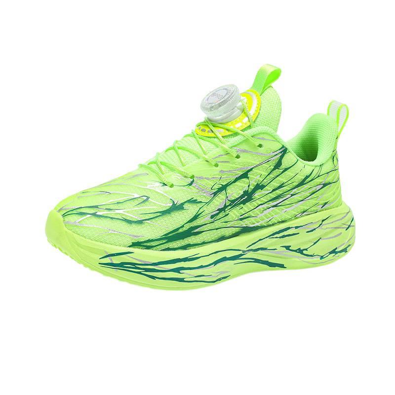 2025 new children's casual running shoes soft elastic comfortable mesh shoes primary school students non-slip wear-resistant professional running
