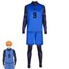 Maglia da prigione blu Jieshi una ape schiena set sportivo cosplay tuta per giochi di ruolo