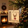 Personalized Cash Gift Tags Rustic Santa Reindeer Money Holder Ornament, Wooden Card Christmas Tree Wood Decorations Clip with Slot, Hanging