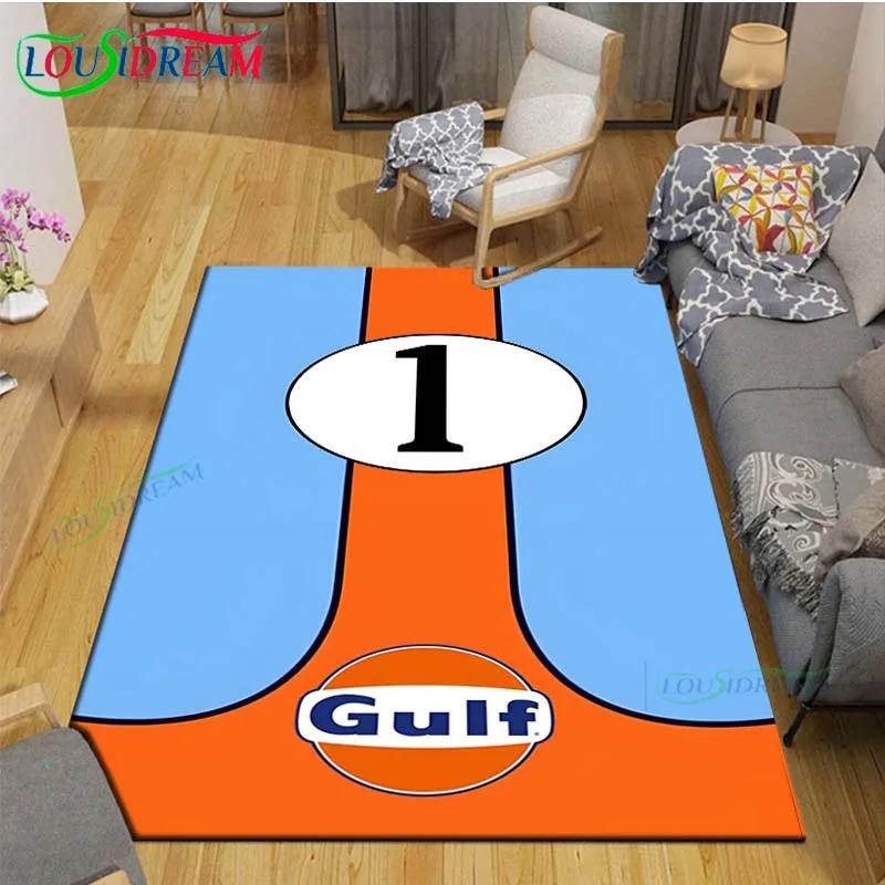 Alfombras de Moda Digitalmente Impresas G-Gulf Racing para Sala de Estar Alfombra de Área Antideslizante Alfombrillas para Habitación Infantil Esterilla de Yoga Alfombra Grande Decoración