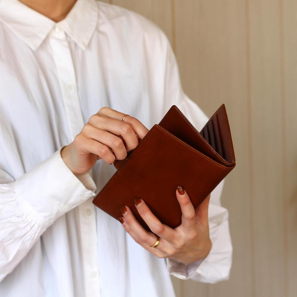 Milagro CAS2163 (Black) Long Wallet with 30 Card Holders (Wallet, Card Case, Men's, Women's, Genuine Leather, Large Capacity, Gift for Men, Father's