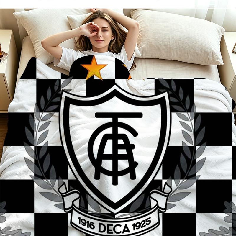 América MG Print Flannel Blanket High Quality Warm Comfortable Cover for All Seasons Perfect for Gifts Home Decor