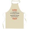 Tablier de cuisine - Planetee - Impression bretonne Made in France - Coton résistant - Motif humour
