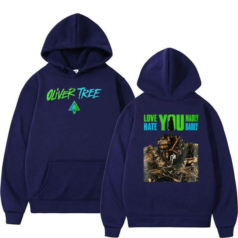 Oliver Tree “Love You Madly Hate You Badly” World Tour 2026 hoodie Men's Women Hip Hop Vintage pullover Sweatshirts Streetwear