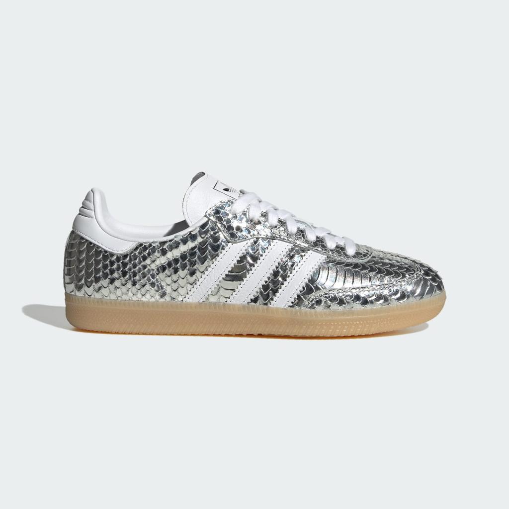 adidas SAMBA IH9016 Unisex Originals Sneakers Silver Metallic / Cloud White / Gum