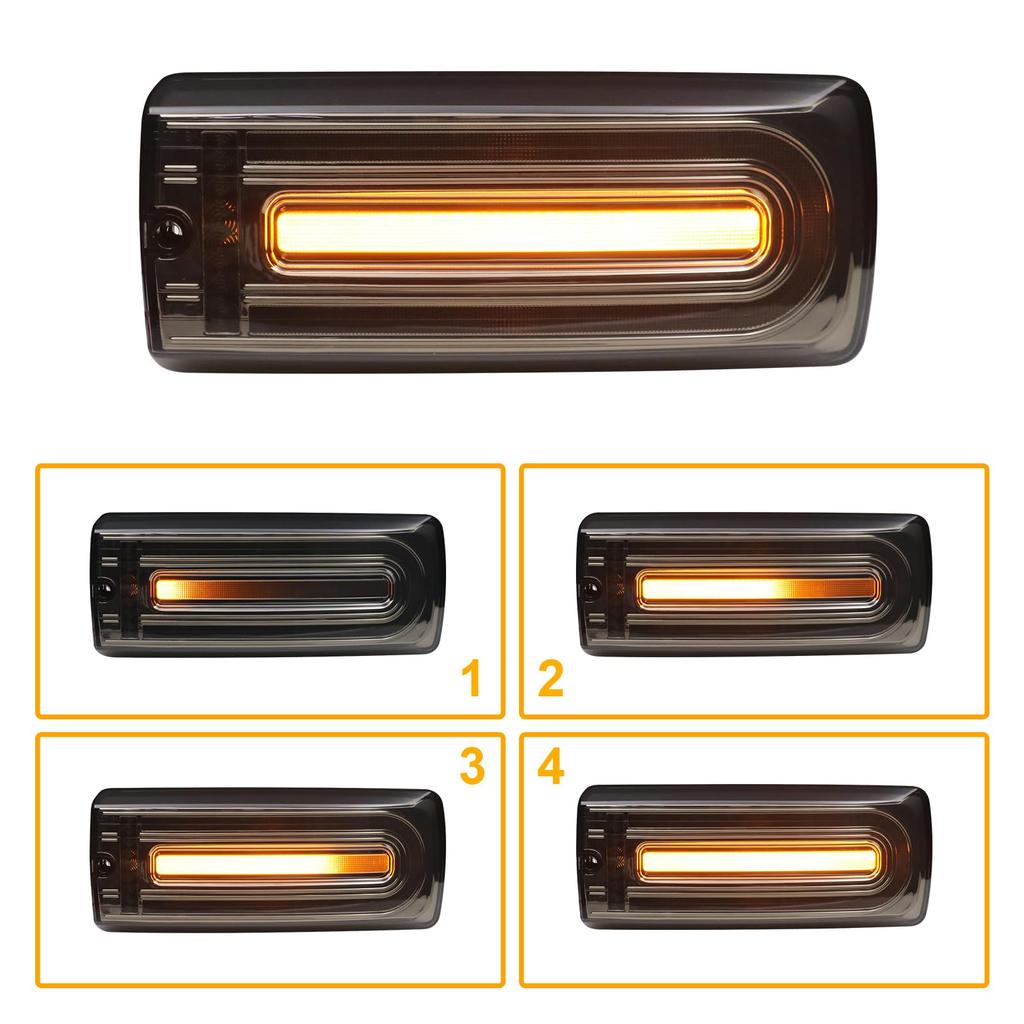 LED Smoked Lens Sequential Turn Signals and Tail Lights for W463 Flowing Set of 2 and for the and Includes Installation Instructions Japanese Hotimp®