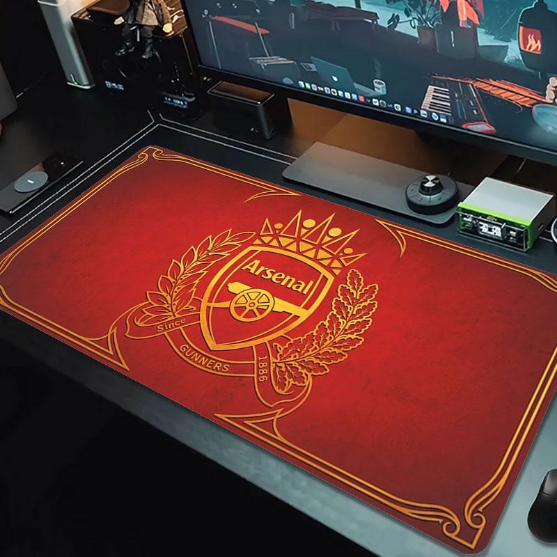 Arsenal F Large Size Mouse Pad Large Gaming Table Cushion Non-slip Laptop Tablet Big Mousepad XXL Mat Mini PC Playmat With Lock edge