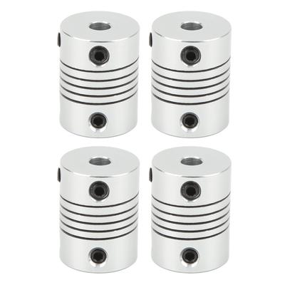 4Pcs 5‑5mm Shaft Coupling Aluminum Alloy Flexible Couplings Coupler for 40MM Diameter Water Pusher Modification