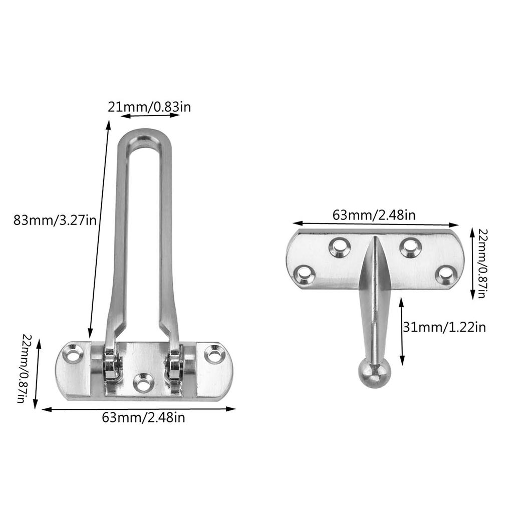 Încuietoare de siguranță pentru ușă de securitate din aliaj de zinc de rezistență pentru ușa hotelului de acasă