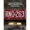 Souvenir Metal License Plate, Custom Auto Sign 15x30cm