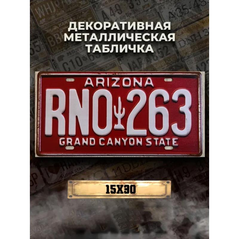 Souvenir Metal License Plate, Custom Auto Sign 15x30cm