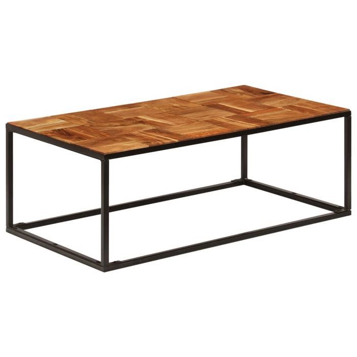 Maison Exclusive - Table basse 110x60x40 cm Bois d'acacia solide et acier