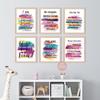 Pirational Positive Quotes Wall Decor Posters, Encouragement Gifts For Women Teens Girls Daughter, Affirmations Motivational Wall Art Prints For