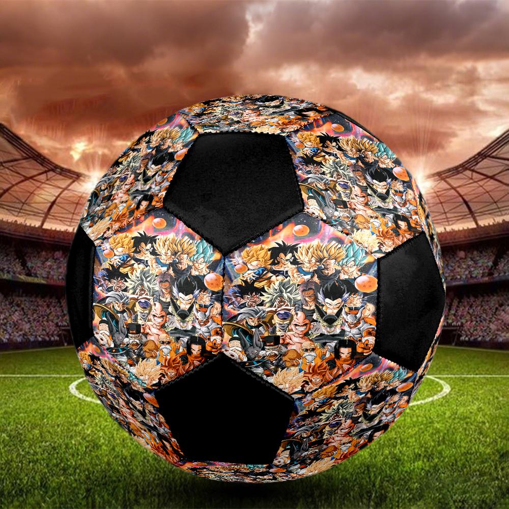 Dragon Ball Indoor Soccer Ball Colorful Machine Stitched PVC Size 5 Team Training Competition Ready Durable High-Bounce Cool Sports Gift