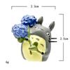 Sunflower My Neighbor Totoro Resin Figurine With Floral Theme For Garden Creative Diy Scene Decoration