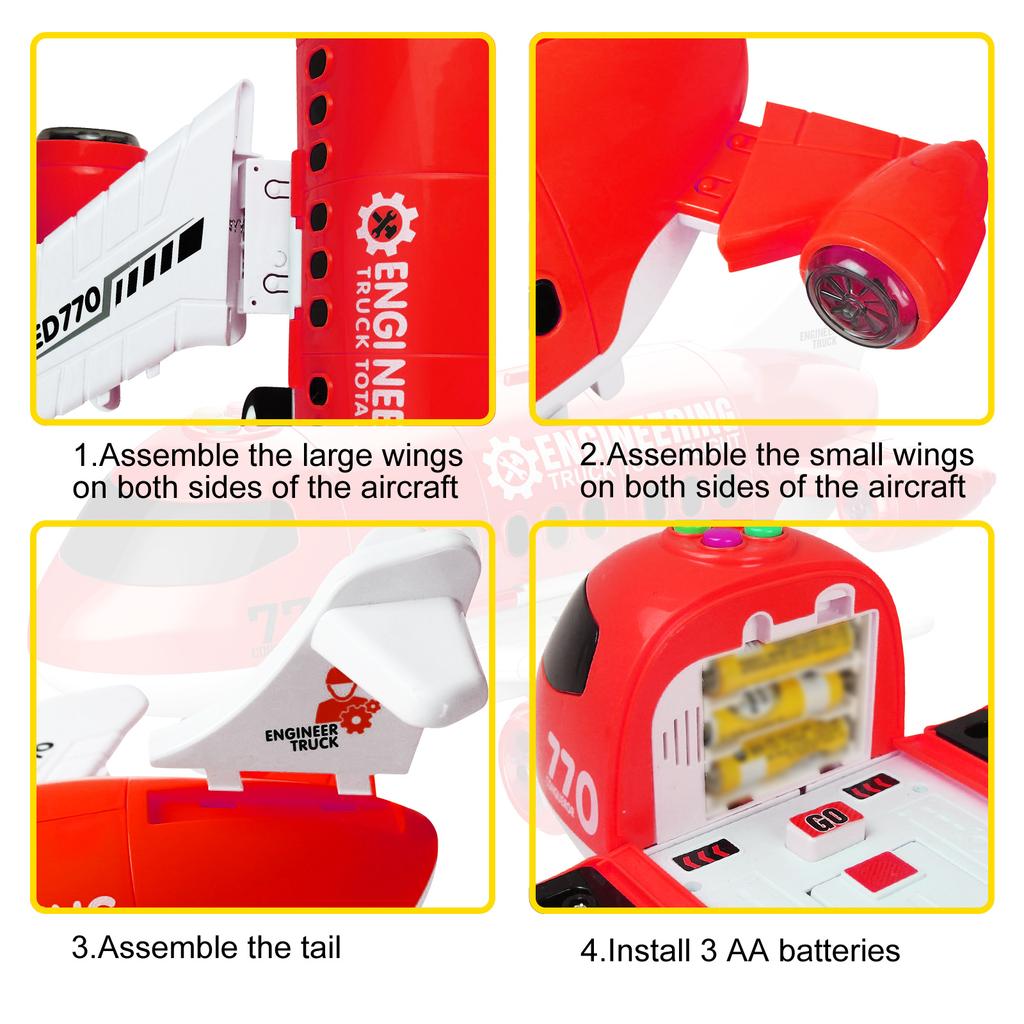 Toys Airplane Inertia Children's Toys Airplane Lighting Music Simulation Rail Passenger Airplane Children's Airplane Toys Gifts