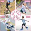 Set di protezioni per bambini, ginocchiere per bambini dai 3 ai 7 anni, ginocchiere e gomitiere per bambini piccoli con protezioni per i polsi per pattinaggio, ciclismo, bici, nuovo