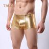 TALOS Fashion Club Men Patent Leather Boxers U Convex Underwear Underpants Shorts