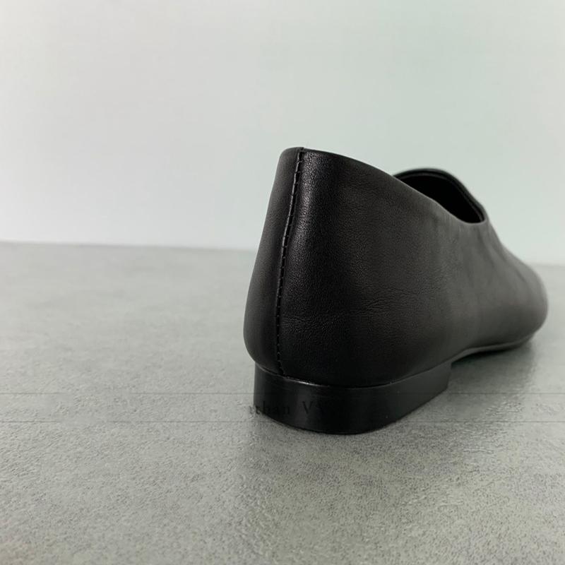 Spring Designer Soft Leather Women Loafer Shoes Elegant Shallow Square Toe Shoes Ladies Slip On Flats Shoes