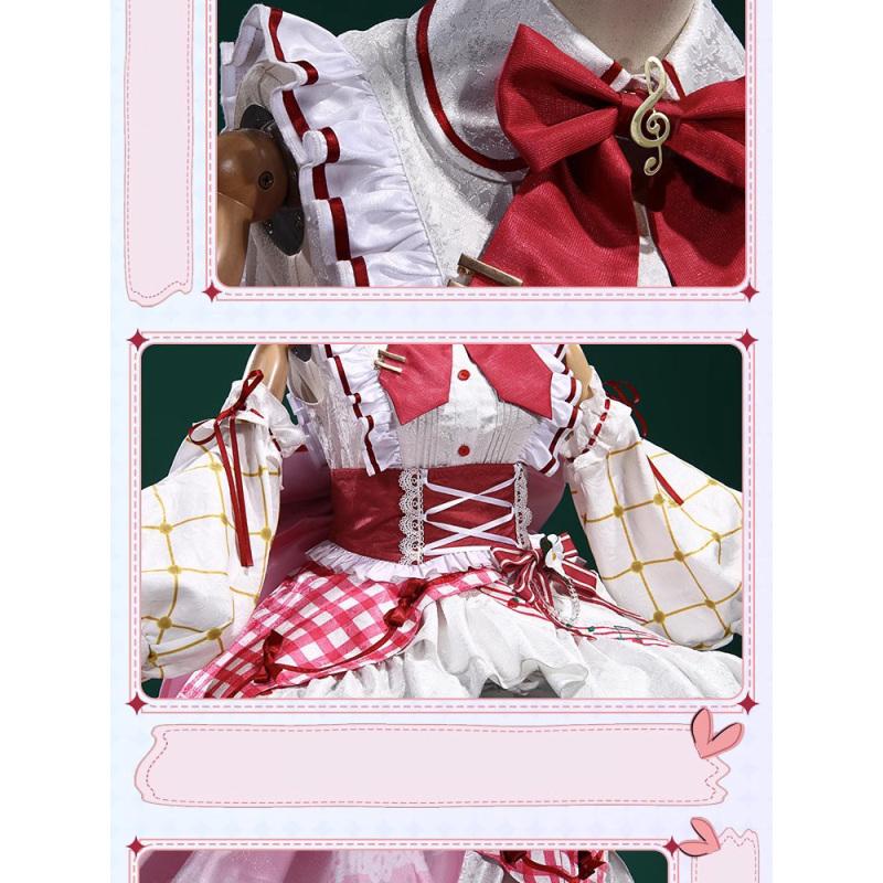 2023 Miku 15th Anniversary Cosplay Costume Pink Cute Lolita Princess Dress Suit Vocaloid Miku Uniform Christmas Carnival Clothes