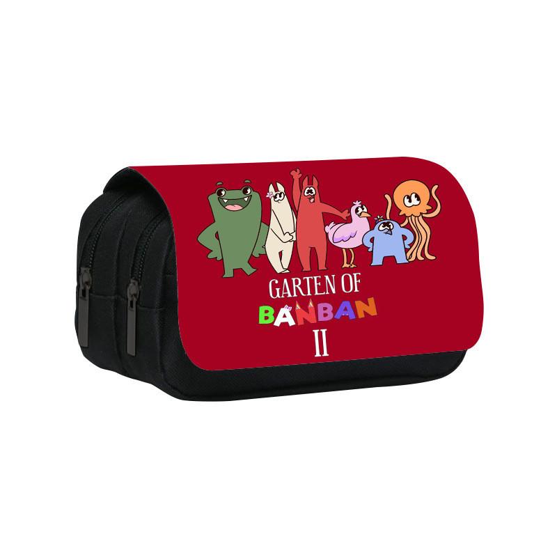 Garten Of Banban Double Layer Pencil Bag With Nylon Material For Students And School Supplies