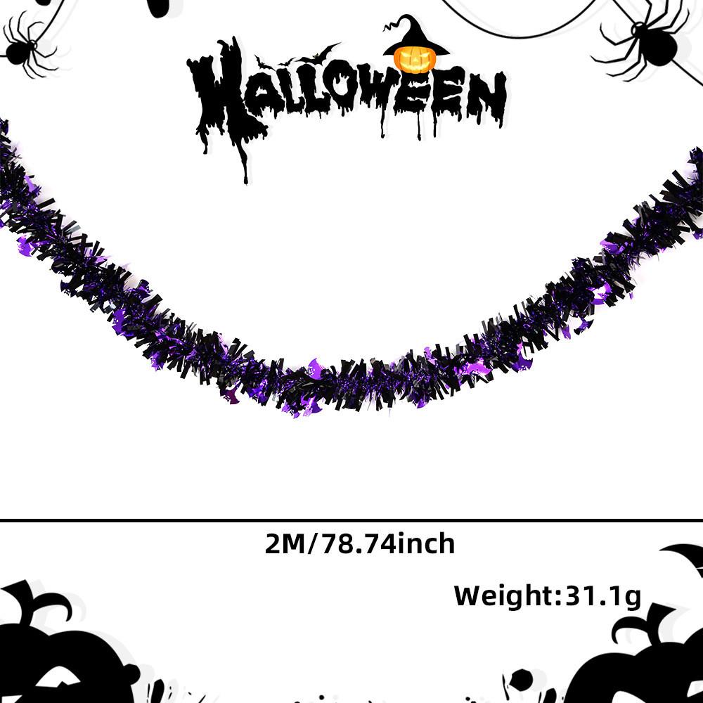 Decoration Halloween Festive Colorful Streamers With Pumpkin Skull Designs Bat