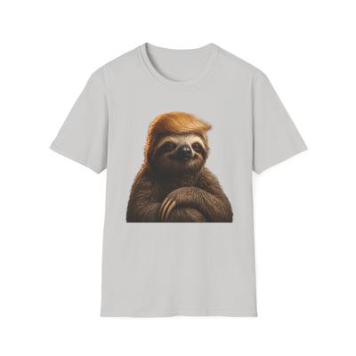 President Sloth with Orange Hair Children's Children's T  Children's T-shirt | Funny Animal Tee