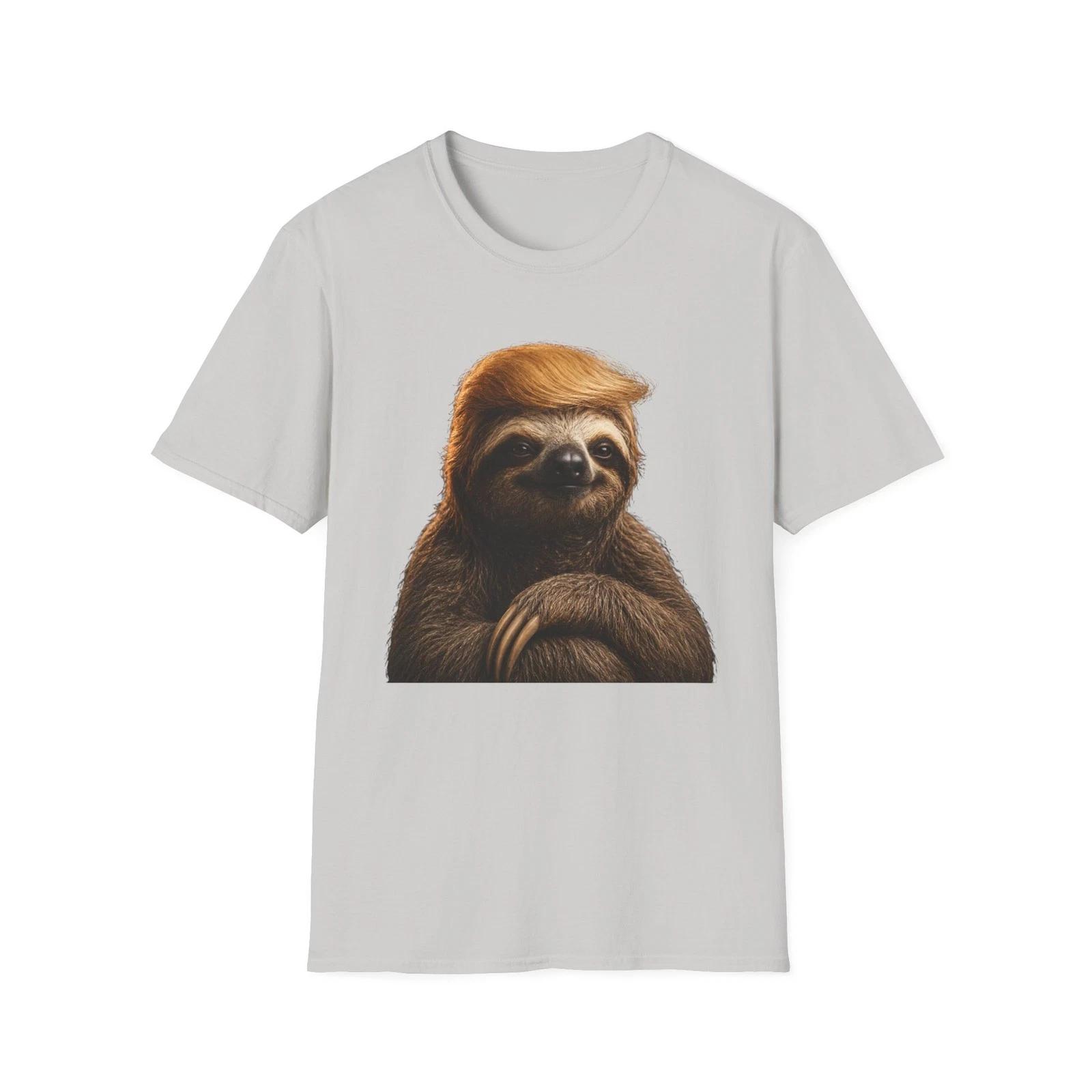 President Sloth with Orange Hair Children s Children s T  Children s T-shirt | Funny Animal Tee 130