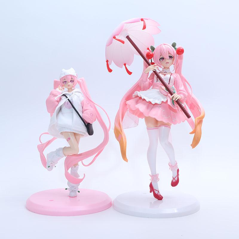 Sakura Blossom Hoodie Hatsune Miku Figurine: 3 Poses