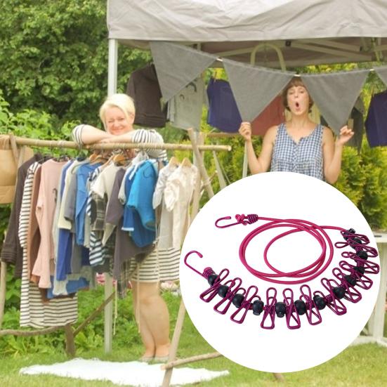 

Удобная прочная прочная прищепка для наружной бельевой веревки с позиционирующей пряжкой