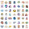 100 Girl Mental Health Theme Series PP Waterproof Stickers DIY Tablet Laptop Stickers