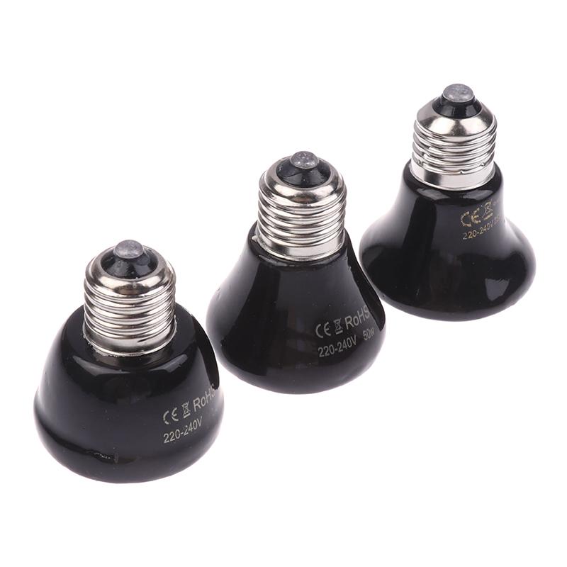 1Pc Reptile Pet Box No Light Far Infrared Ceramic Heating Lamp E27 Small Mini Heat Lamp 25W 50W 75W Mini Pet Heating Lamp