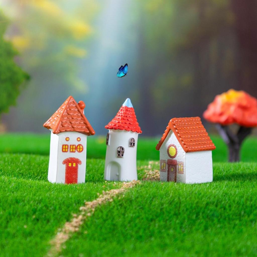 Small Decor Statues for DIY Miniature Landscape & Terrarium 9PCS