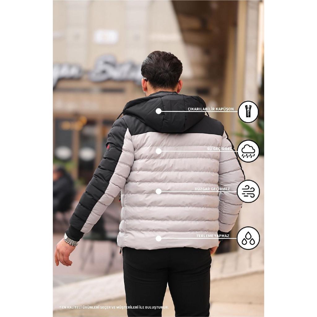 New Season Water And Windproof Removable Hooded Winter Puffer Coat