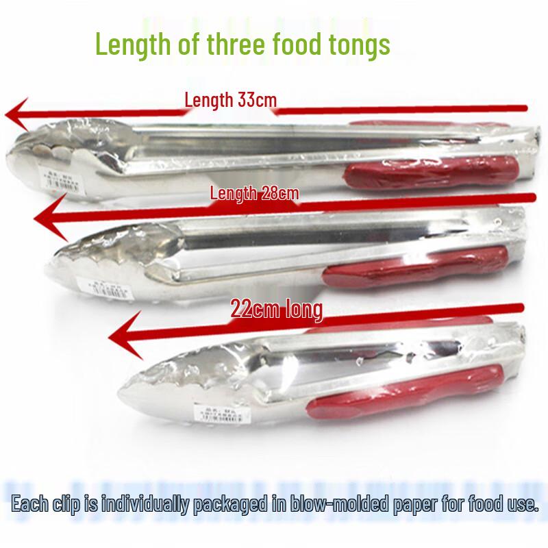 Stainless Steel Food Tongs Set