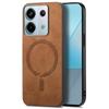 B1 For Xiaomi Poco X6 5G/Redmi Note 13 Pro 5G Leather Back Case Compatible with MagSafe Skin-Touch Phone Cover