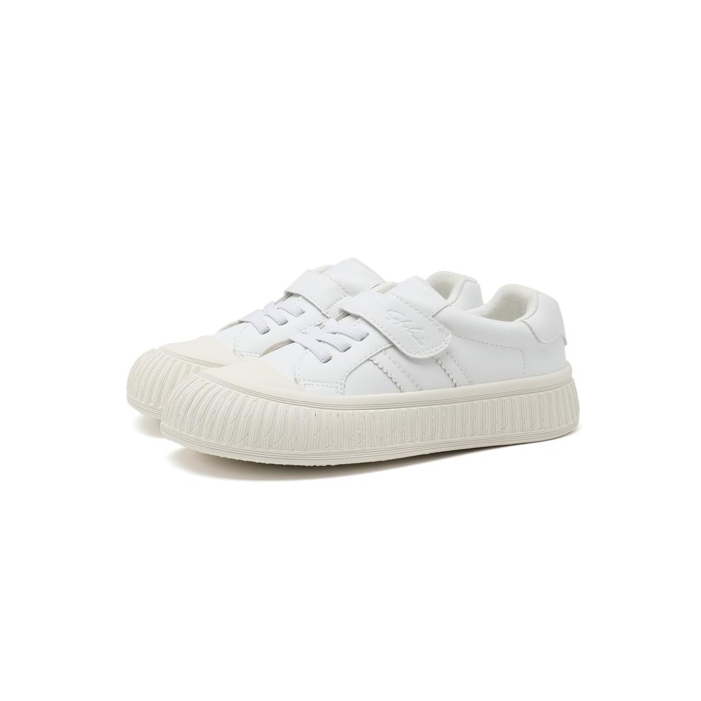 Simple and comfortable white shoes for boys, girls, middle and young children, board shoes