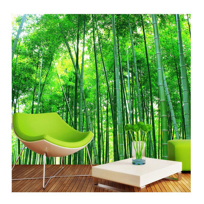 

3D Mural Wallpaper Living Room Bedroom Sofa TV Backdrop Mural Bamboo Forest Landscape Wall Mural 200 cm(W) x 140 cm(H)