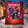 Neymar Jr Musterdecke für Heimdekoration, Bett, Sofa, Auto-Reise, Camping, Geeignet für alle Jahreszeiten, Geburtstags-Weihnachtsgeschenk