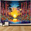 Spenlife Magical Library Tree Of Life Wall Tapestry, Fantasy Bookshelf Tree Tapestries For Room Decor, Enchanted Tapestry