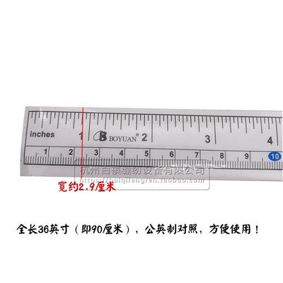 10PCS Sewing Machine Platen Ruler Lockstitch Adhesive Label Overlock Machine Ruler With Glue 90cm 36inch Inspection Measure