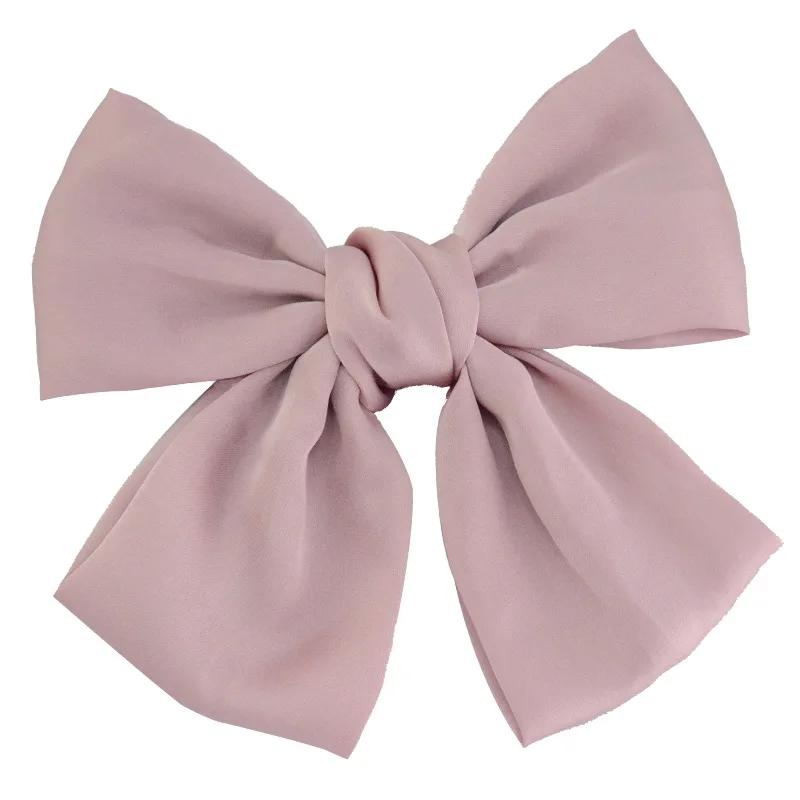 Big Hair Bow Ties Hair Clips Satin Two Layer Butterfly Bow For Women Bowknot Hairpins Trendy Girls Hair Accessories Barrettes