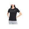 Asics Jersey de Cuello Redondo Transpirable Casual Deportivo Manga Corta Camiseta Tops para Mujer Negro 2012D027-001
