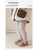 Winter Fleece-Lined Baby Leggings: Warm, Open-Crotch, Thickened One-Piece Pants for Children