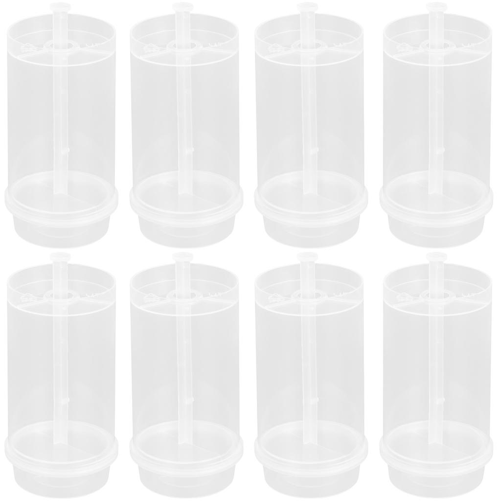 30 Pezzi Spingitori per Torte Frutta Pops Stampini Portastampi Crema Creativi su Tubi in PP Plastica Contenitori Ghiaccio Trasparenti