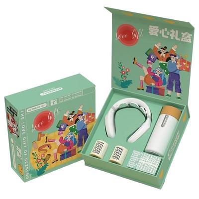 HEZHENG Wellness Gift Set with Neck Massager & Moxibustion CN Plug (adapter Included)