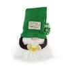 Handgefertigte Plüsch-Gnome mit Tasse, Ornament, Schreibtisch-Zwergenfigur für Heimdekoration und Feiertagsparty-Dekoration