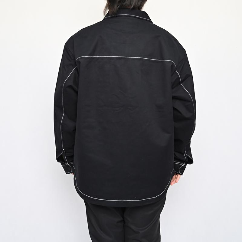 Vans Casual Comfortable Fashion Long Sleeve Polo Multi Pocket Work Jacket Men Jackets Black VN000KC2BLK