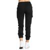 Women's Solid Color Casual Elastic Waist String Side Pocket Pencil Pants
